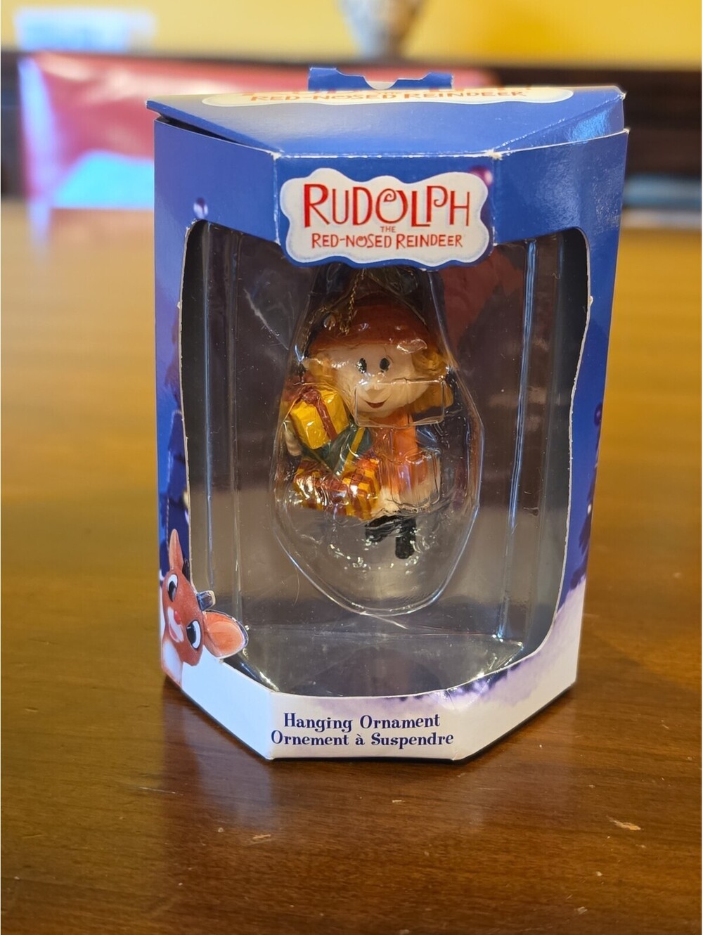 RARE ENESCO GIRL ELF HOLIDAY ORNAMENT VTG. 1992 Rudolph The Red Nose Reindeer